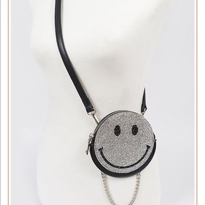 Cute mini smiley crossbody bag